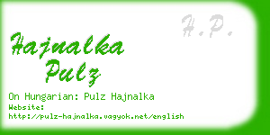 hajnalka pulz business card